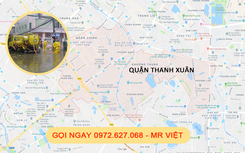 hút bể phốt tại thanh xuân